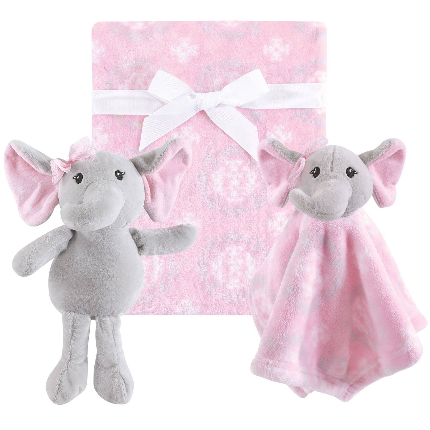 Hudson Baby Plush & Security Blanket Set with Elephant Toy