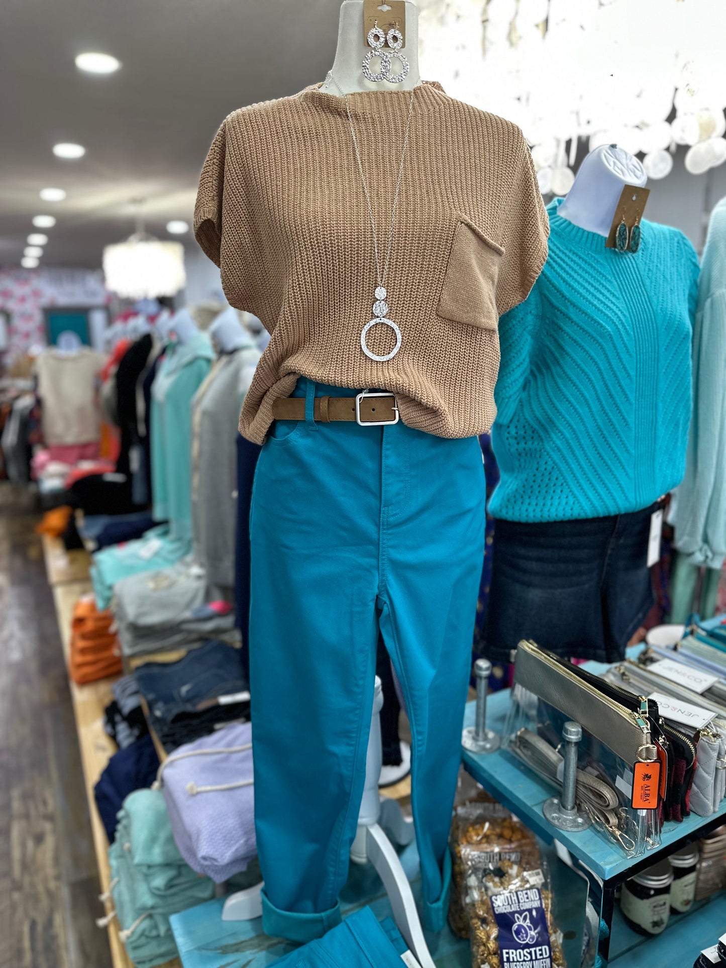 HIGH RISE SKINNY COLOR DENIM