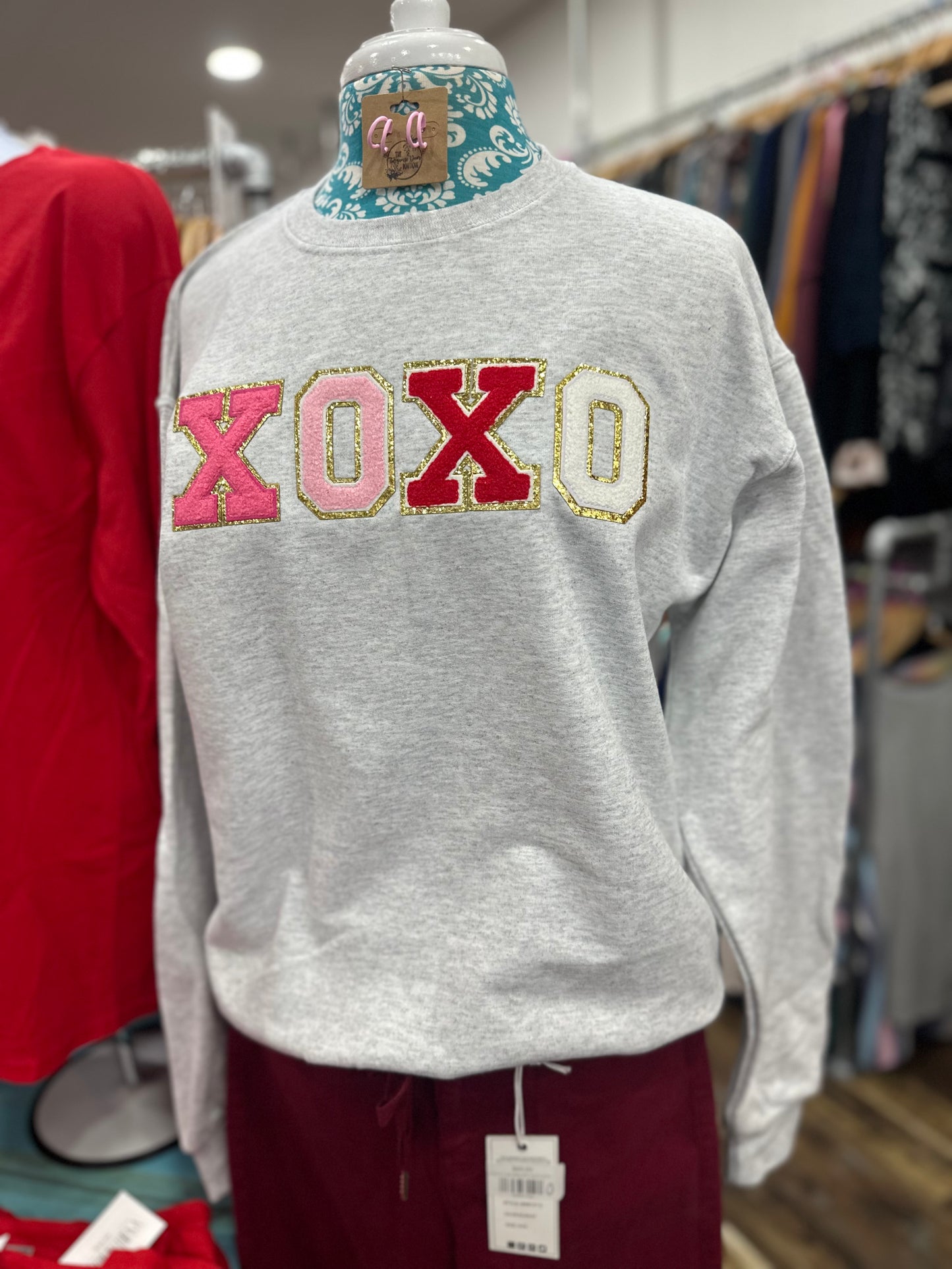 XOXO CHENILLE SWEATSHIRT