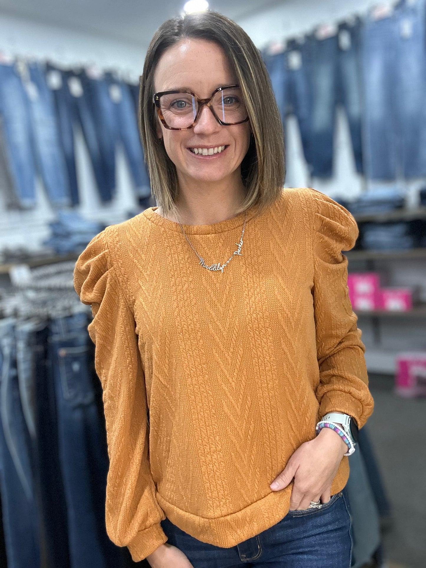 Vanessa Cable Knit Top 4564