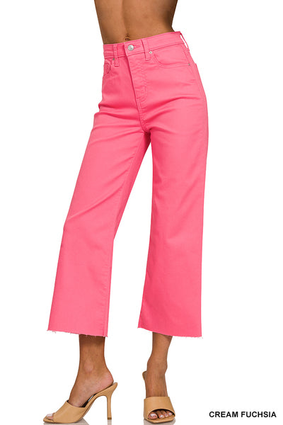 CROP COLORED DENIM