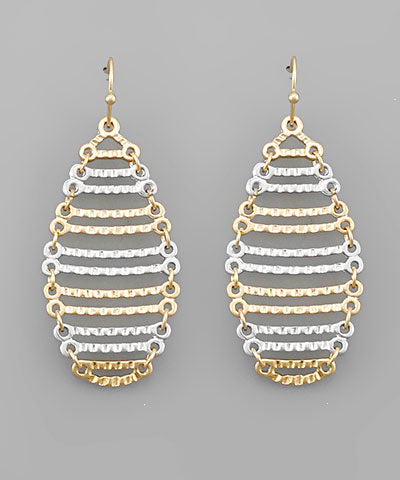 LINKED TWOTONE EARRINGS