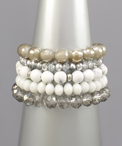 SILVER BRACELET STACK