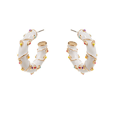 CHRISTMAS HOOP EARRINGS