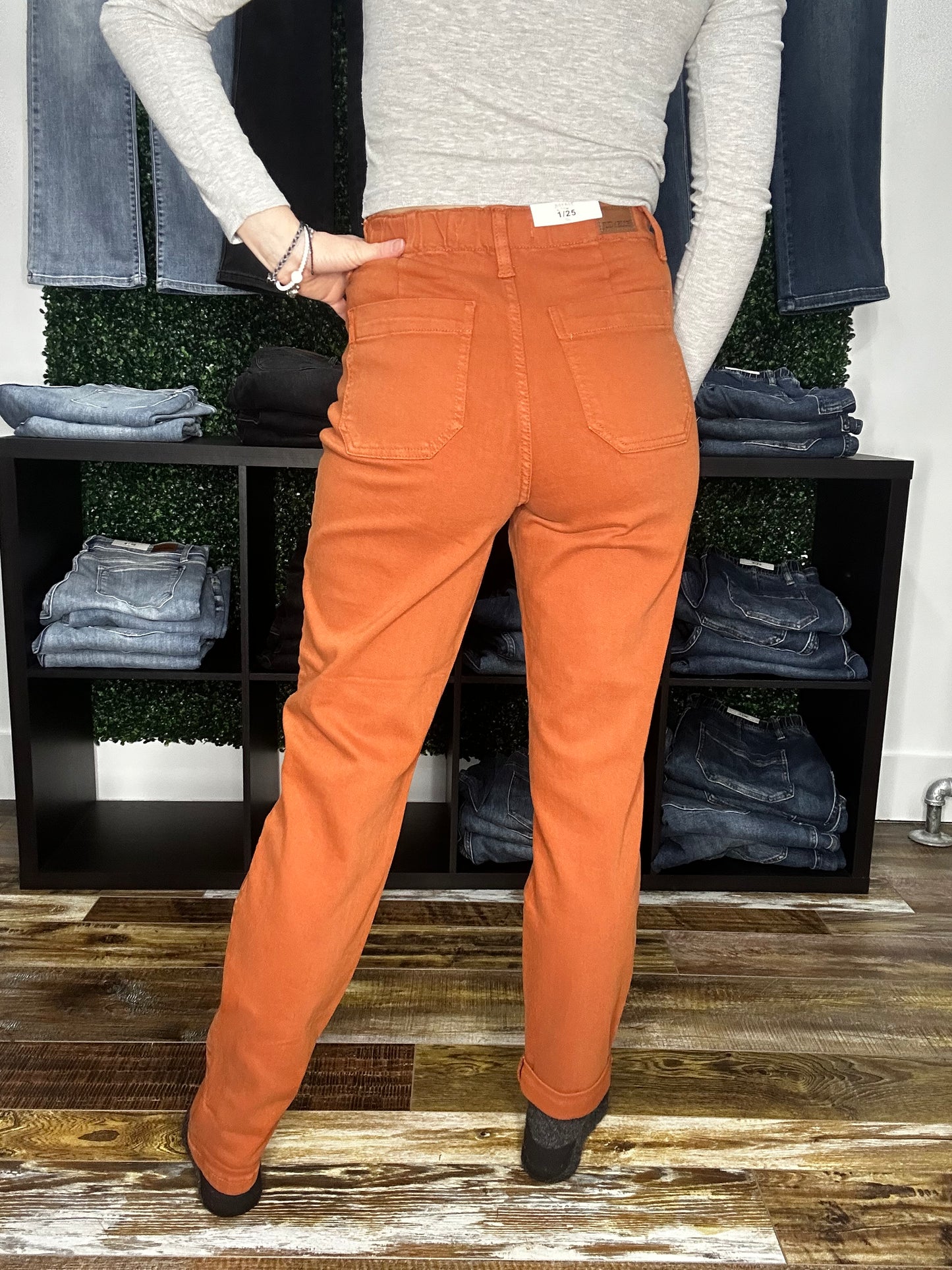 JUDY BLUE ORANGE JOGGERS 88911