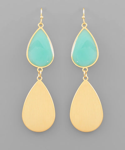 45480-DOUBLE TEARDROP EARRINGS