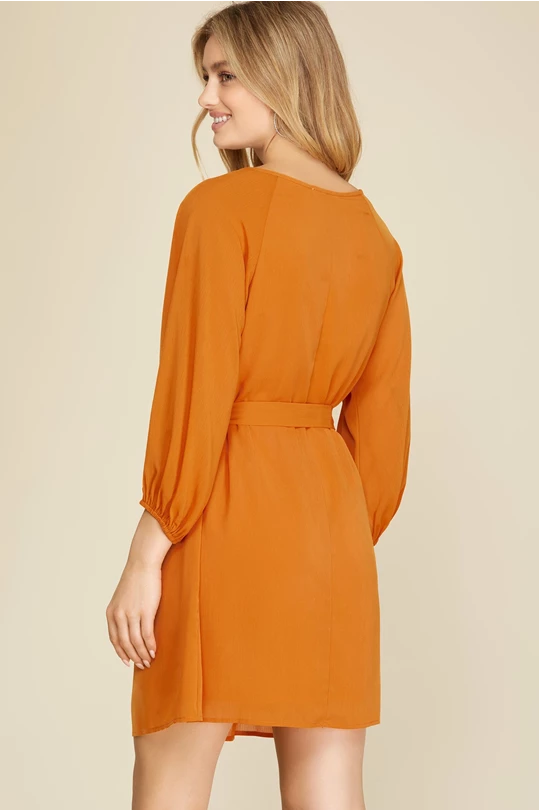 CARAMEL DRESS-2530