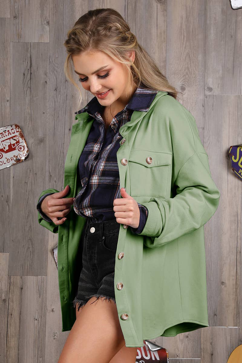 Soft Button Down Jacket 701