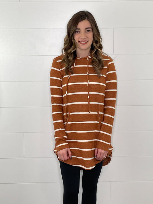 Camel Striped Drawstring