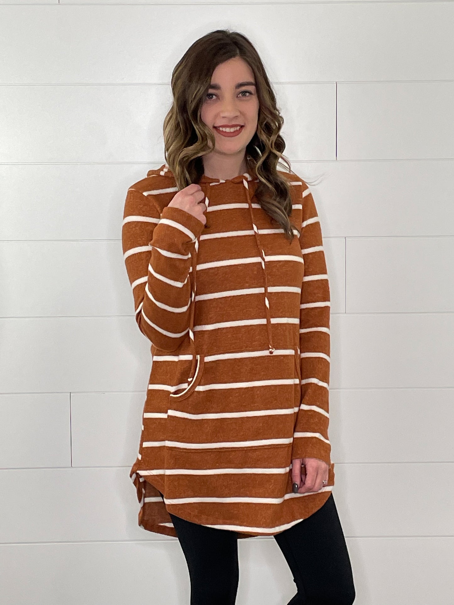 Camel Striped Drawstring