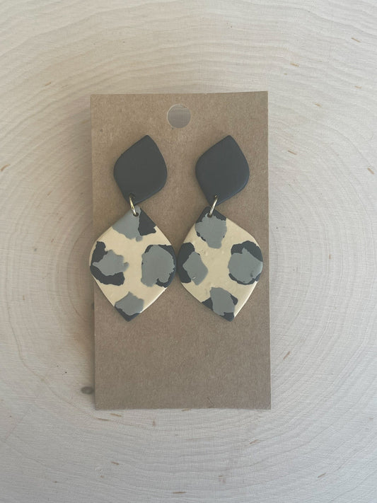 Tan Animal Print Dangle