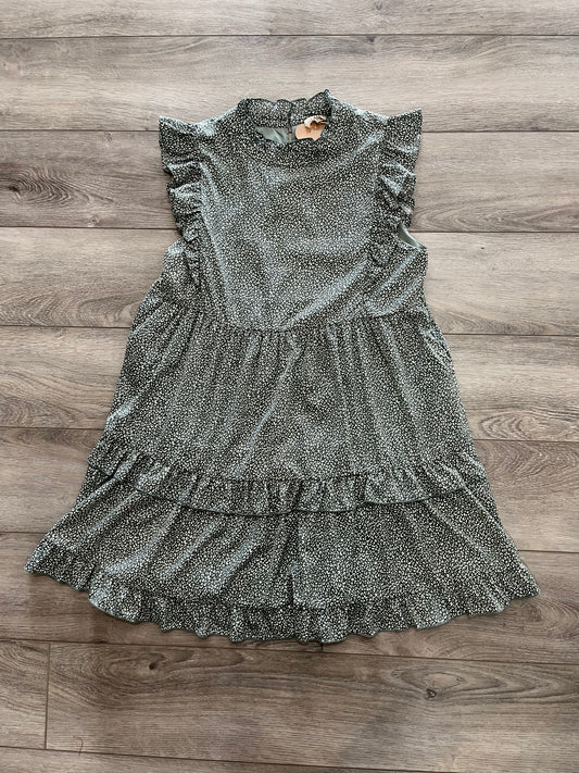 Sage Ruffle Tiered Dress