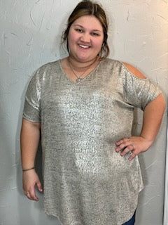 Metallic Cold Shoulder