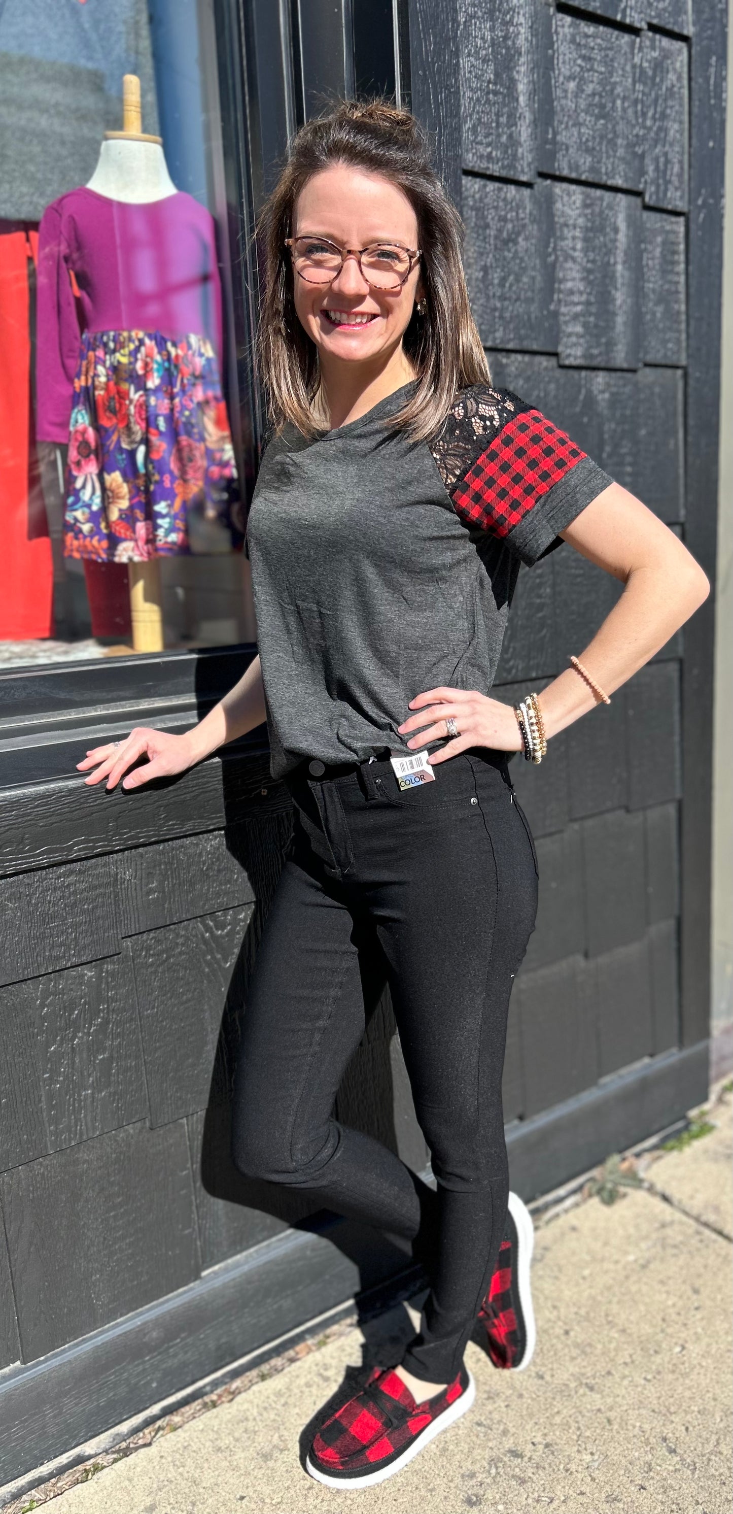 SIMPLE TREND GRAY TOP