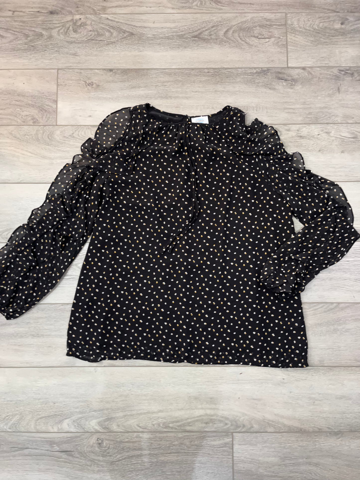 Cold Shoulder Ruffle Top