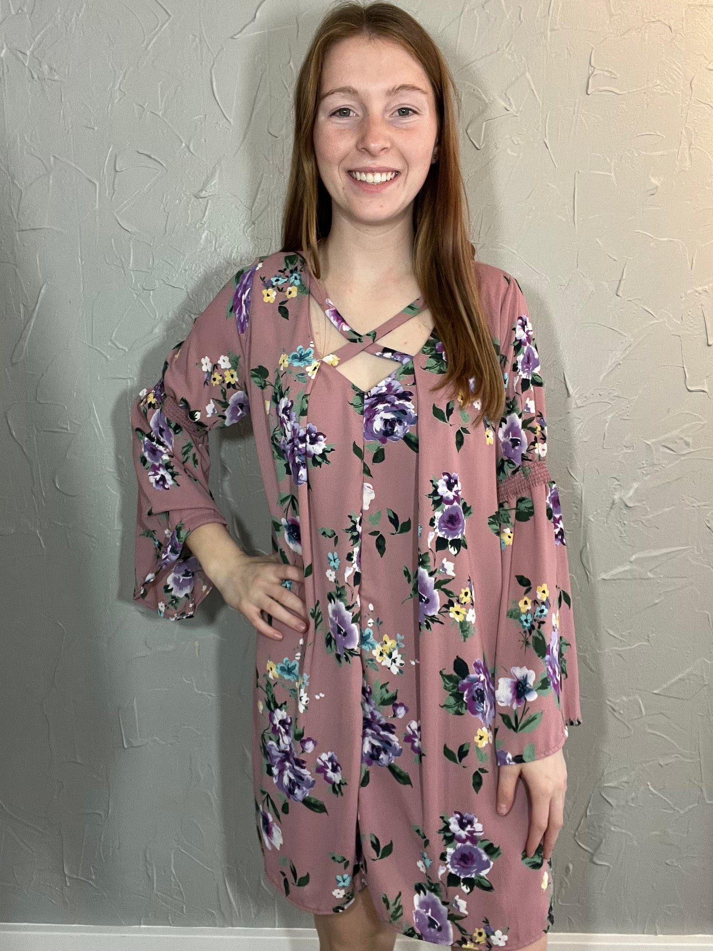 Floral Mauve Dress