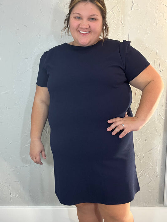 Short Sleeve Shift Dress