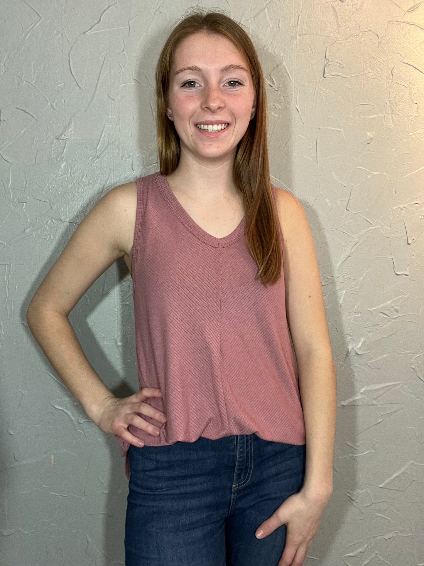 Sleeveless Flowy Tank Top