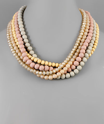 WOOD BALL NECKLACE