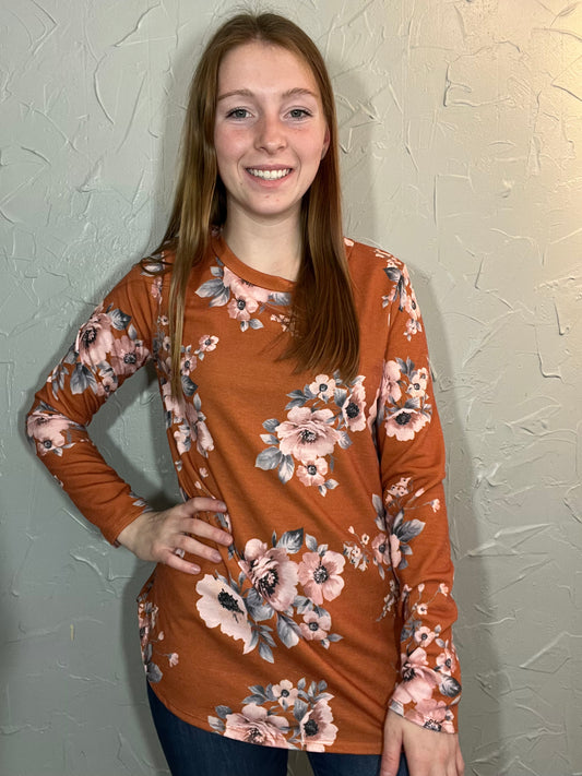 Long Sleeve Floral Top