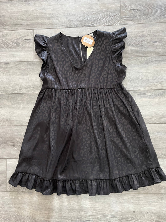 SS Black Leopard Dress
