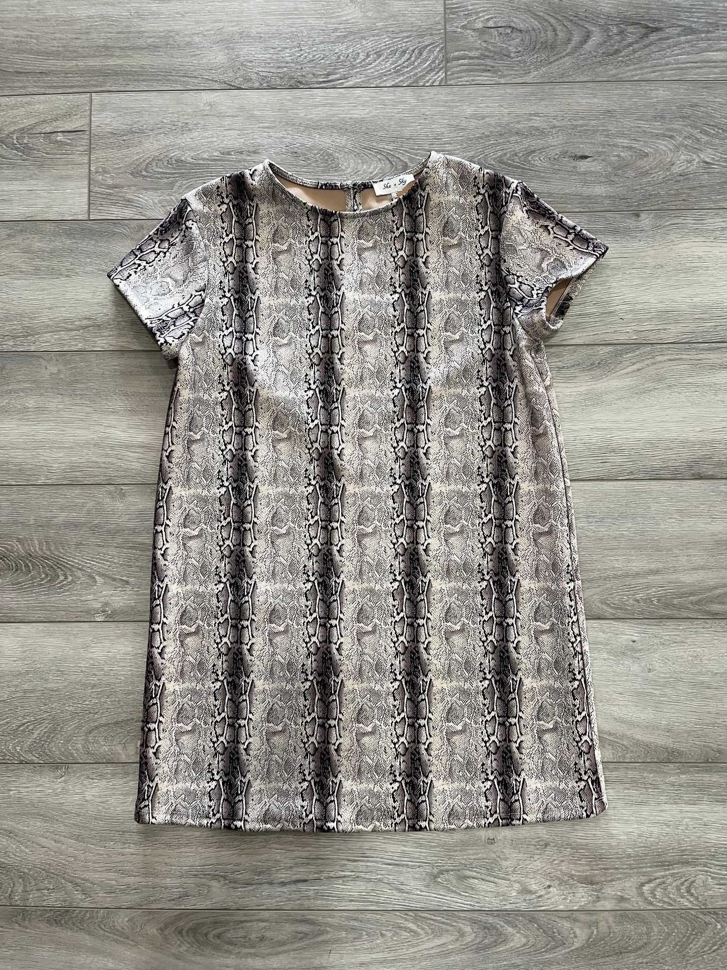 Animal Faux Suede Dress