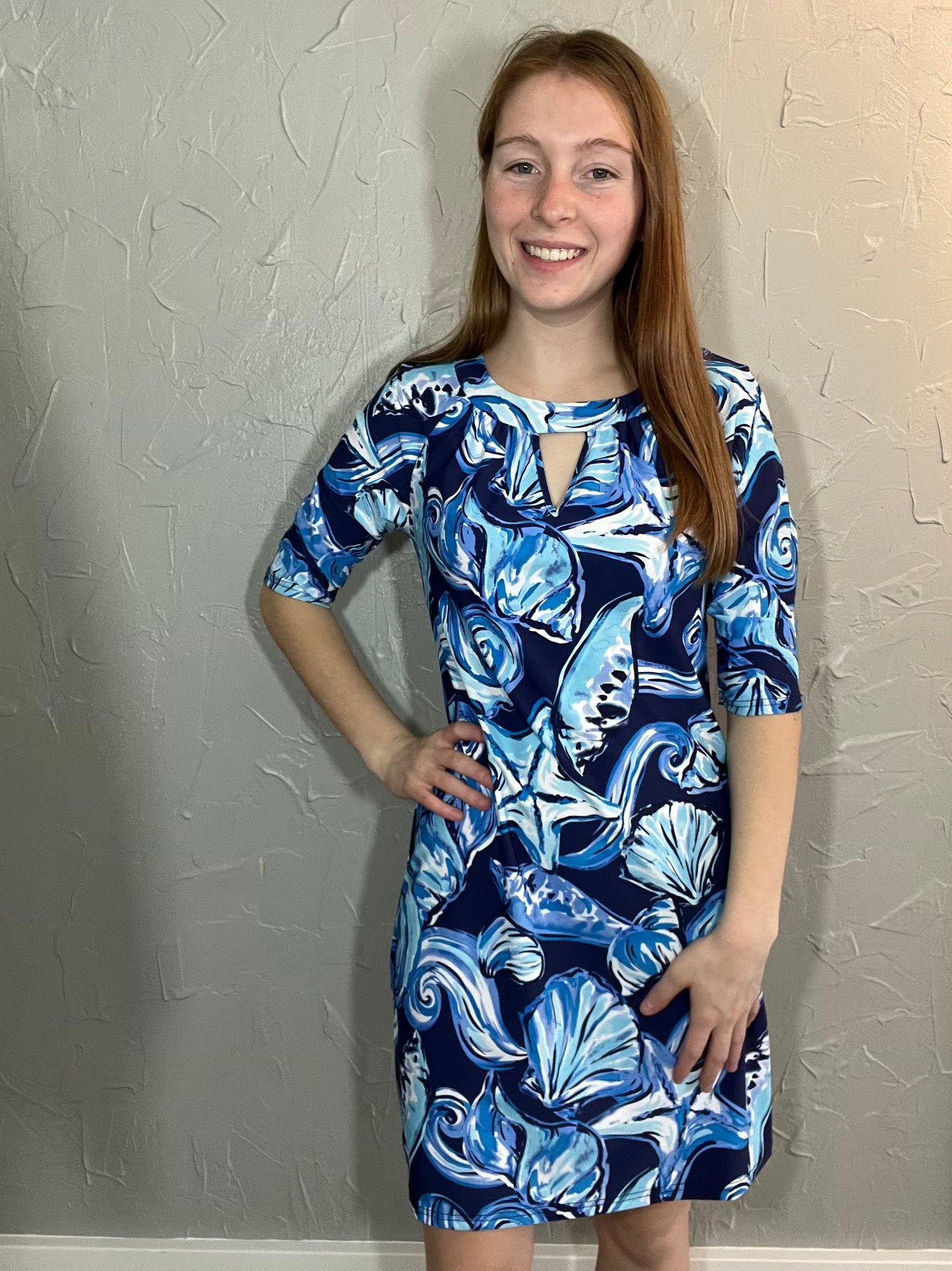 Printed Shift Dress