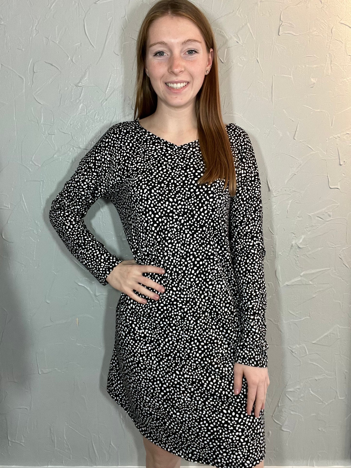 Cheetah V- Neck Dress