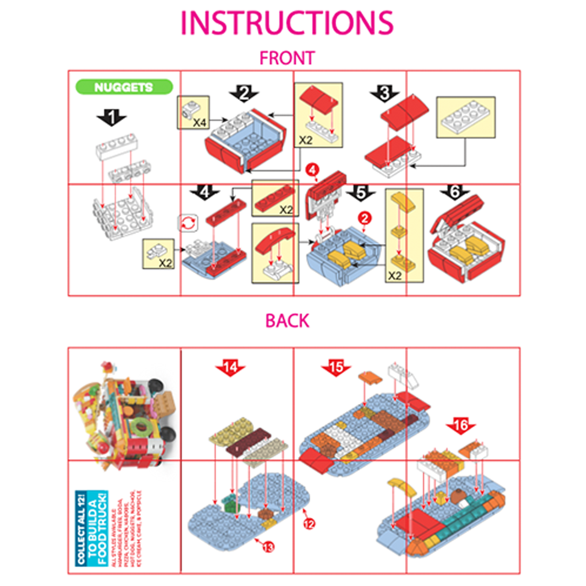 So Much Fun! Micro Block Fast Food Set Boxed