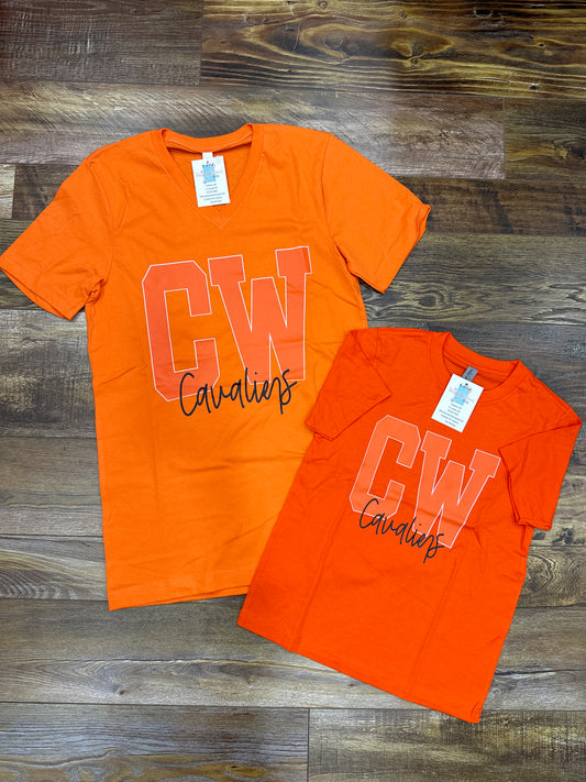 ORANGE CW CAVALIERS T