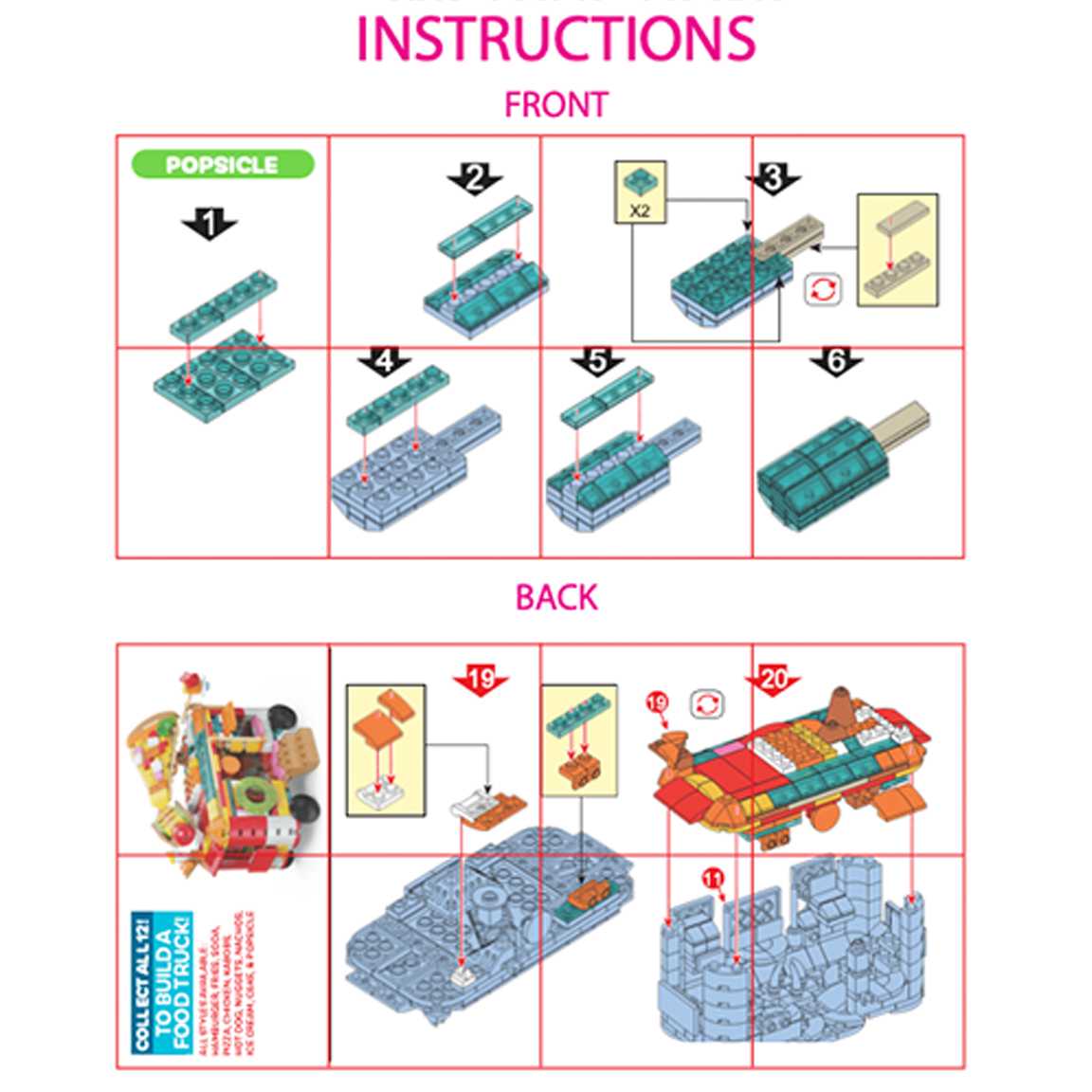 So Much Fun! Micro Block Fast Food Set Boxed