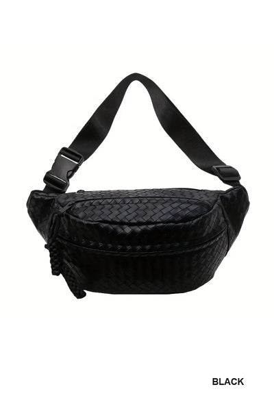 WOVEN ATLAS CROSSBODY