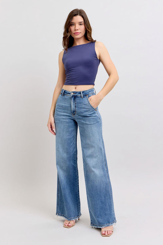 Judy Blue Retro Wide Jeans