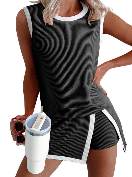 Ribbed Tank & Skort Set