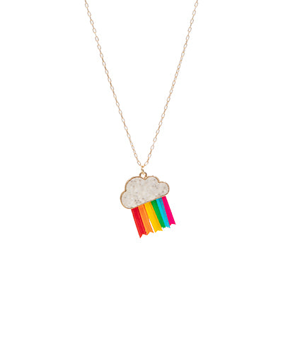 KIDS CLOUD/RAINBOW NECKLACE