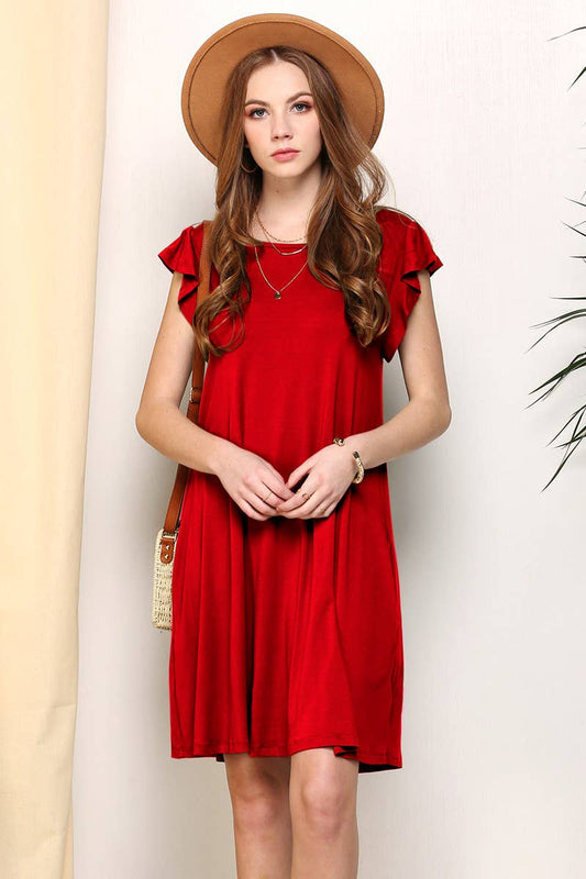 Ruffle Detailed Dress 10369