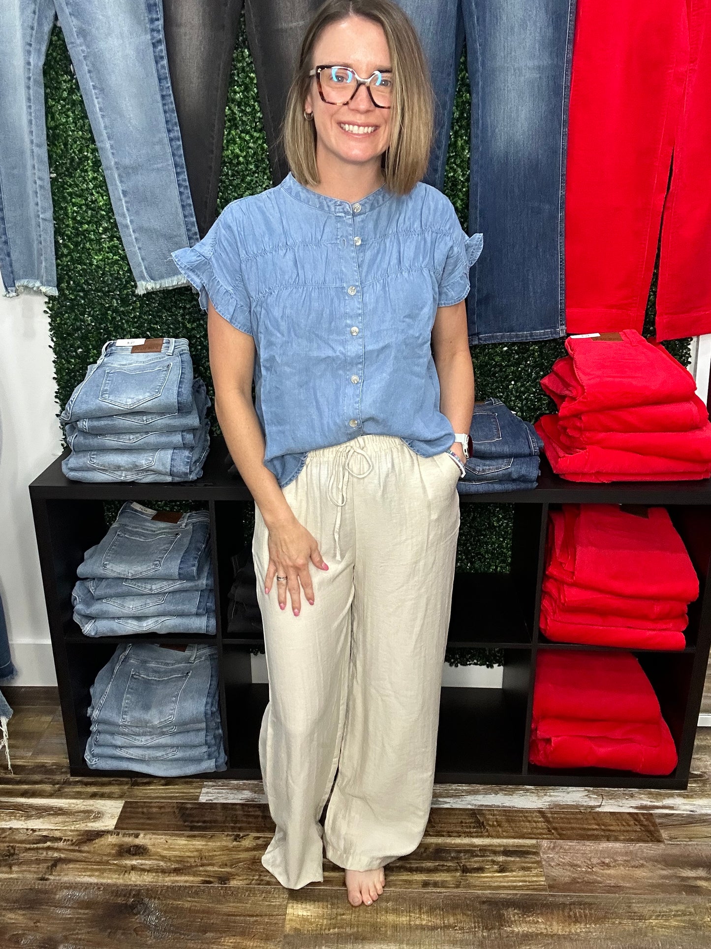 Natural Linen Pants