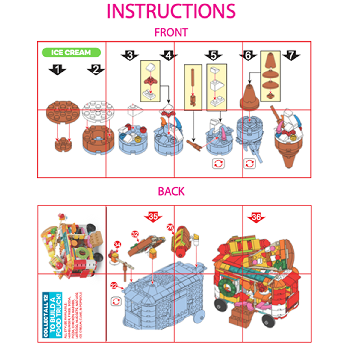 So Much Fun! Micro Block Fast Food Set Boxed