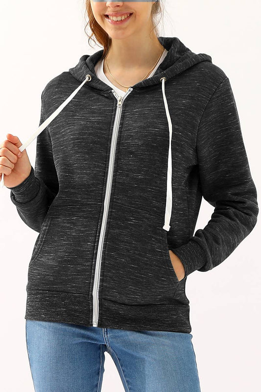 Marbled Zip Up Hoodie 192