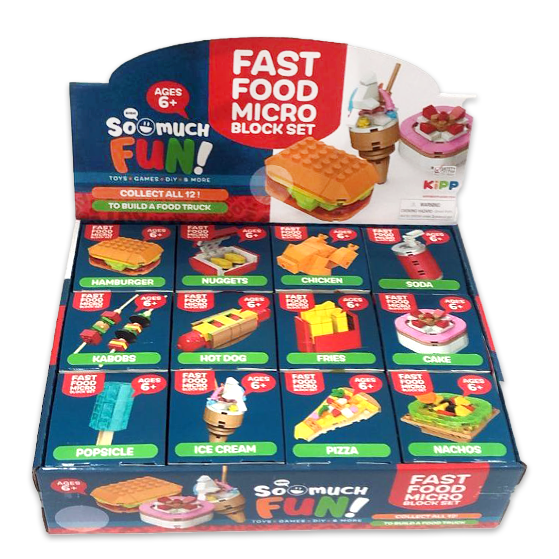 So Much Fun! Micro Block Fast Food Set Boxed