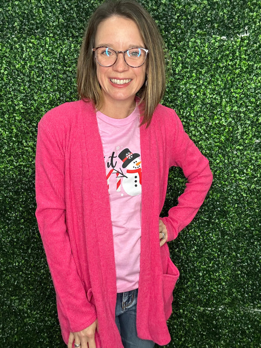 RIBBED CARDIGAN-2245