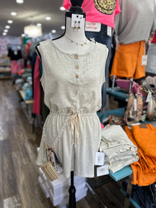 Gray Anytime Romper 5288