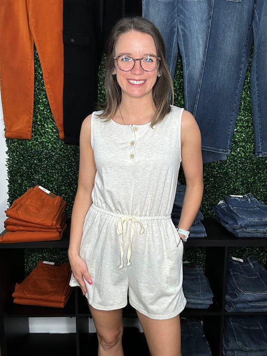 Gray Anytime Romper 5288