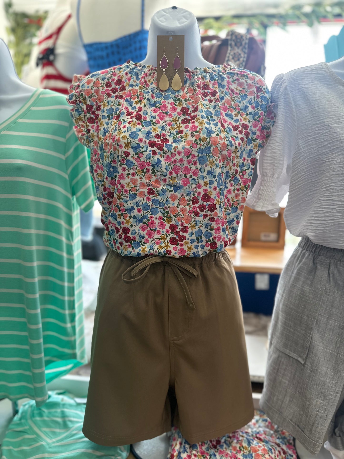 BECKY'S FLORAL TOP-3697