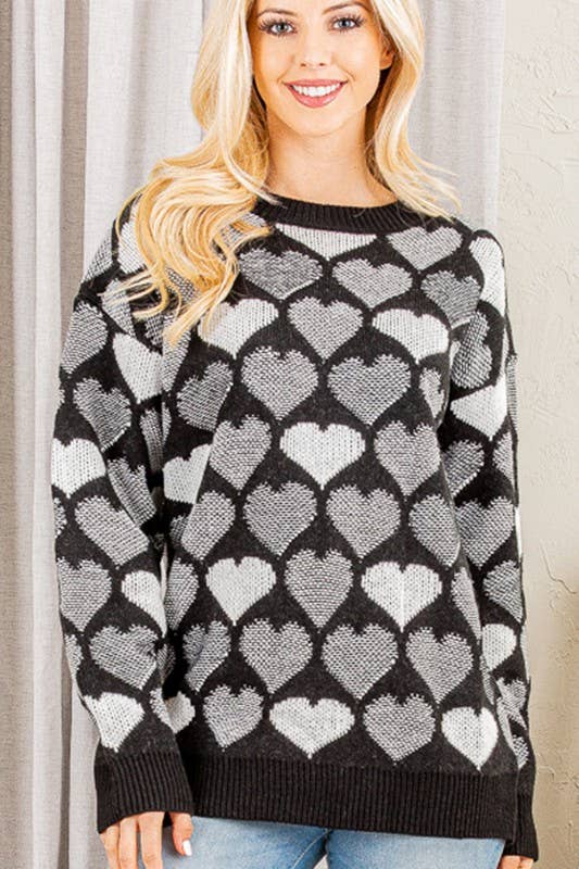 Black Heart Sweater