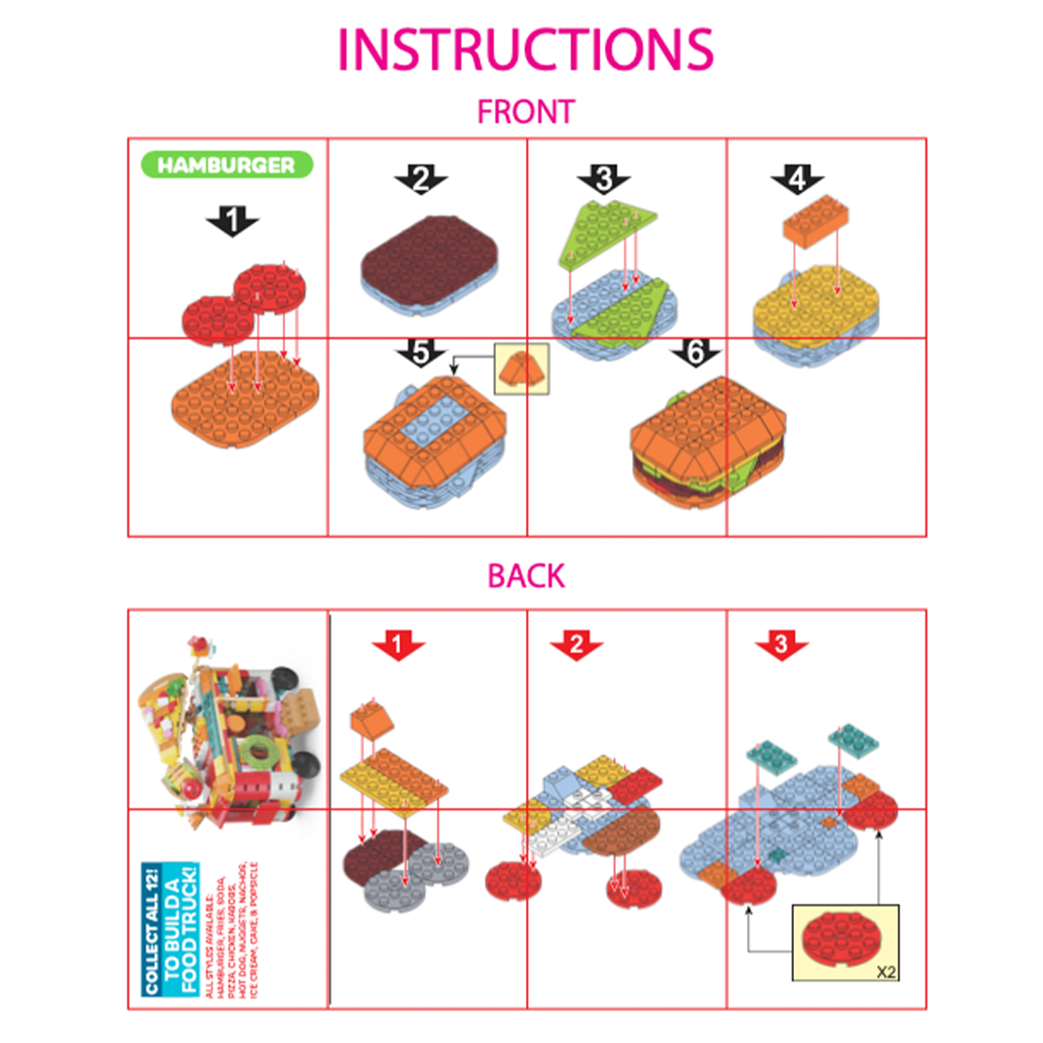 So Much Fun! Micro Block Fast Food Set Boxed