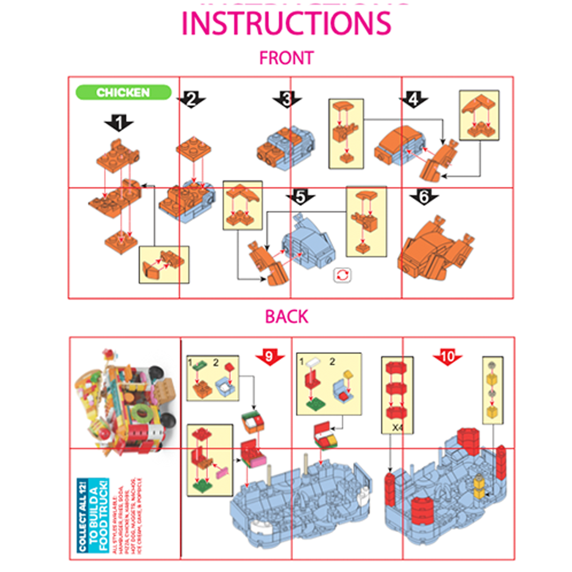 So Much Fun! Micro Block Fast Food Set Boxed