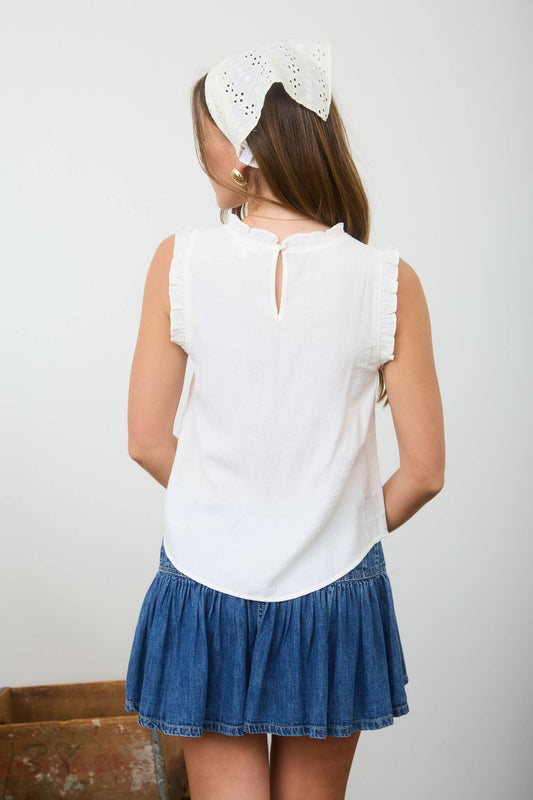 Ribbon Bow Detail Top 9155