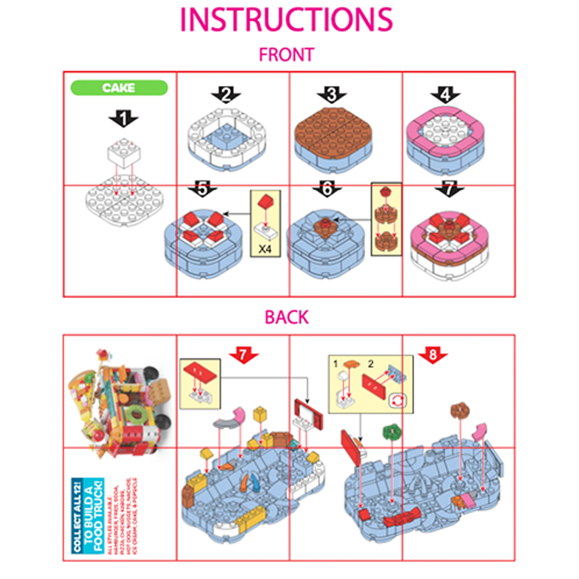 So Much Fun! Micro Block Fast Food Set Boxed