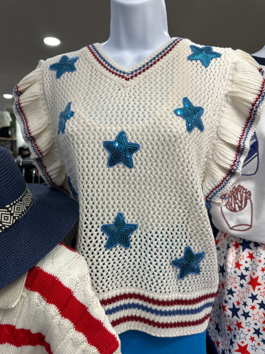 Sequin Star Vest 5465